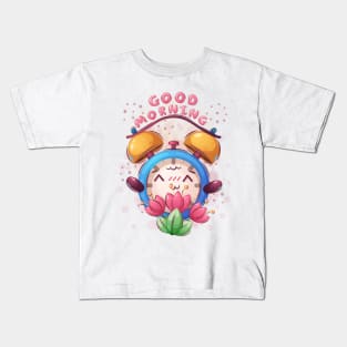 Flower alarm clock Kids T-Shirt